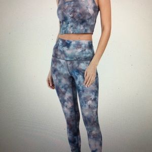 Evolution and Creation tie dye sport tank /legging